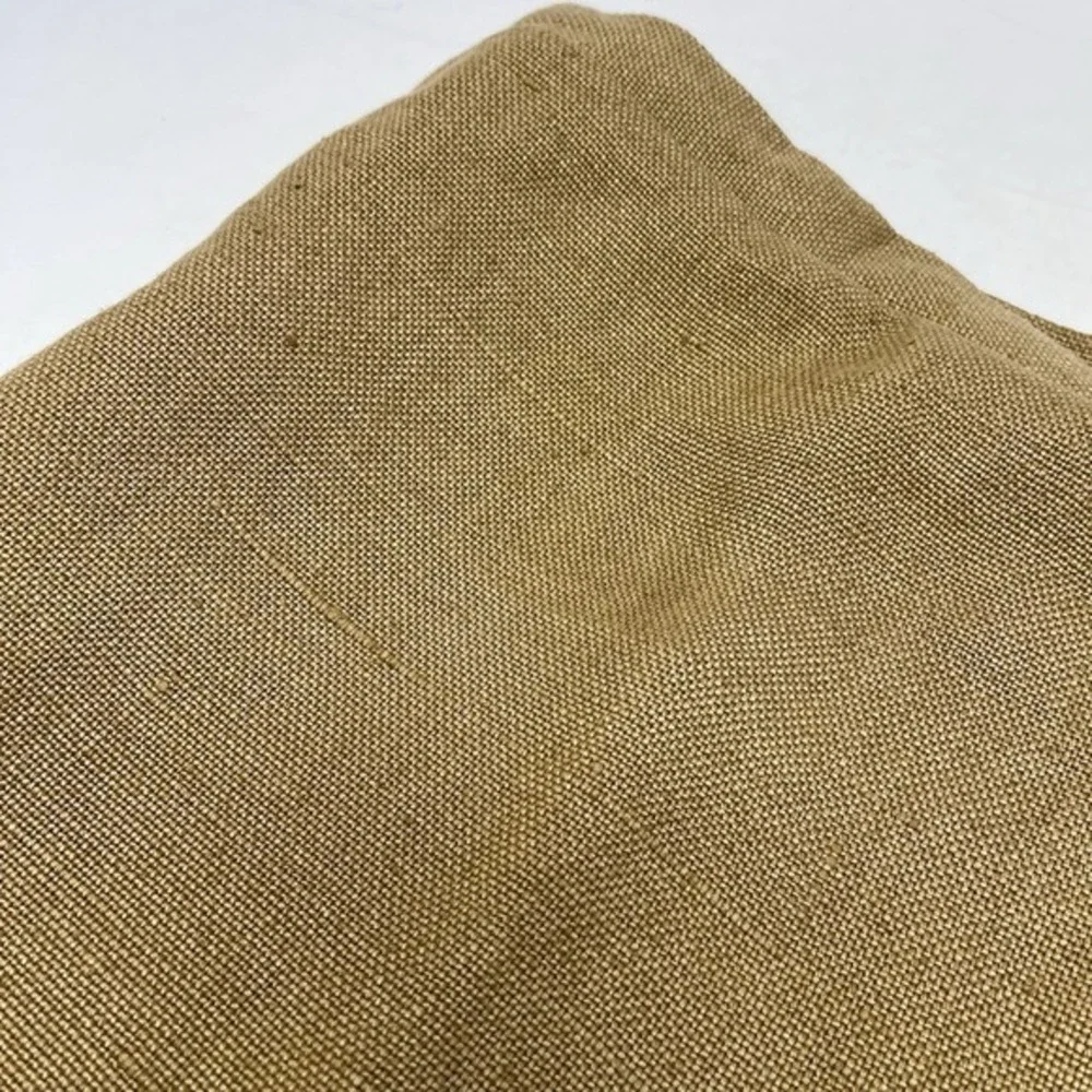 Vtg‎ Legacy 100% Linen Pillow Sham Open Weave Rustic Natural Luxury Zip Closure